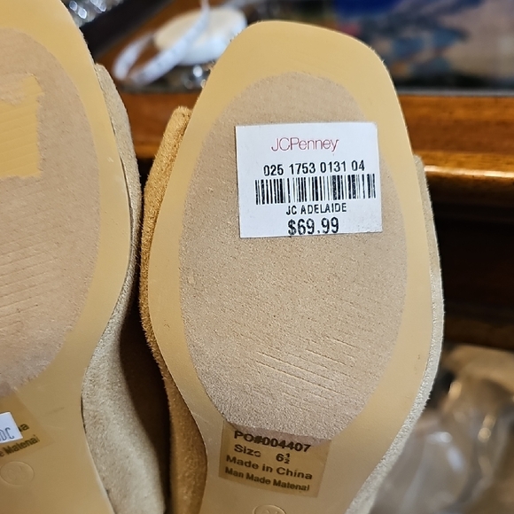 Journee Collection Tan Suede Mules - Picture 7 of 8